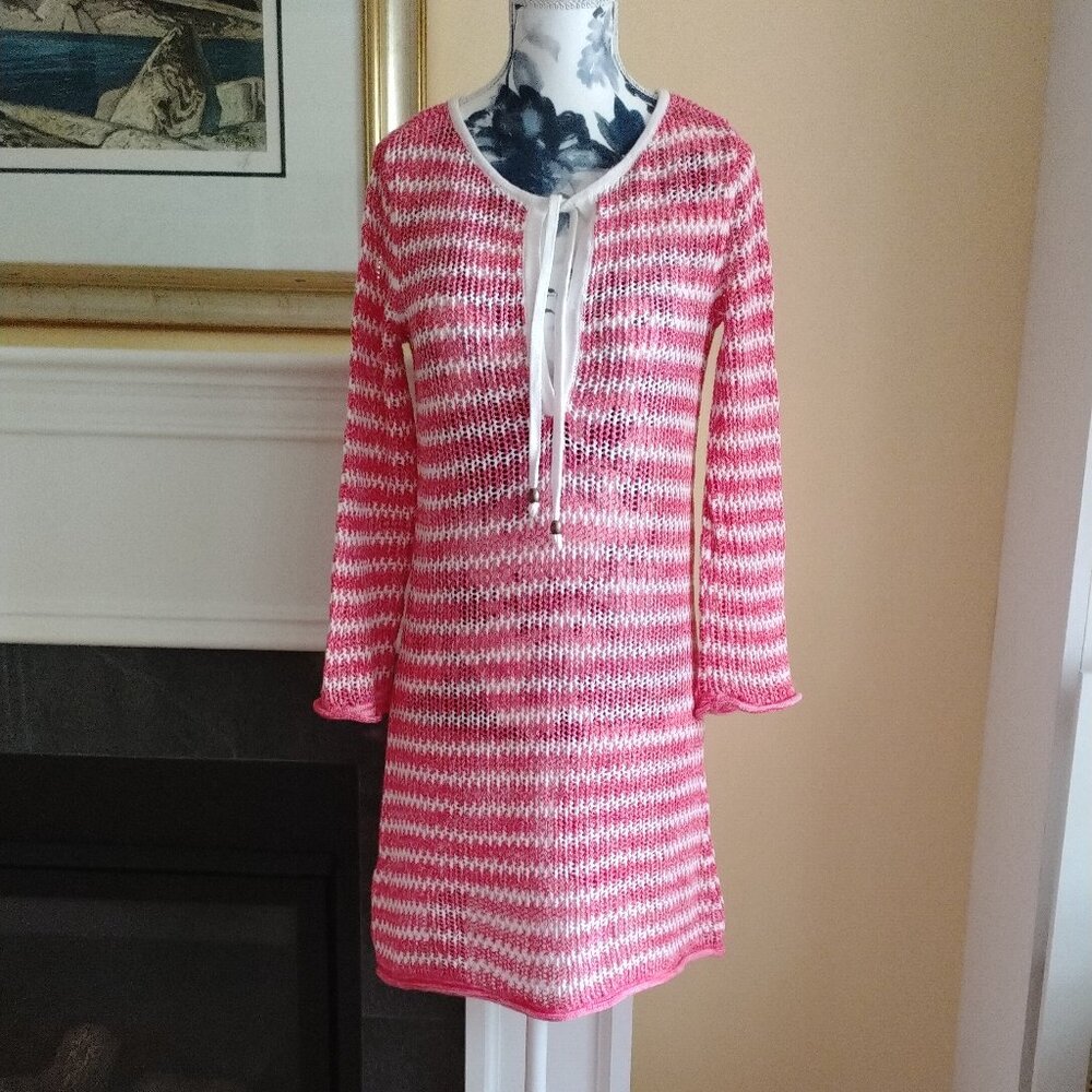Tommy Bahama Summer Linen Cotton Blend Sweater Knit Dress, XS - Picture 2 of 9